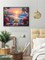 Beach Sunset Diamond Art Kits for Adults, Coconut Tree Diamond Painting Kits for Beginners, DIY 5D Full Drill Crystal Flowers Diamond Dots Gem Art Craft Home Decor 16x12 Inch